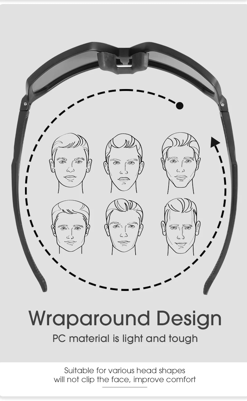 Beach Camp Cycling Glasses Photochromic Sunglasses Men Women Mountain Bike Road Eyewear New Bicycle Riding Outdoor Sports Hiking Goggles