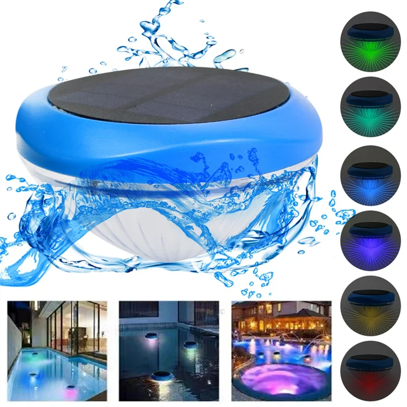 Beach Camp Solar Floating Pool LED Lights,Waterproof RGB Color Changing Pool Lights,Pool Accessories for Pool,Pond,Spa,Hot Tub
