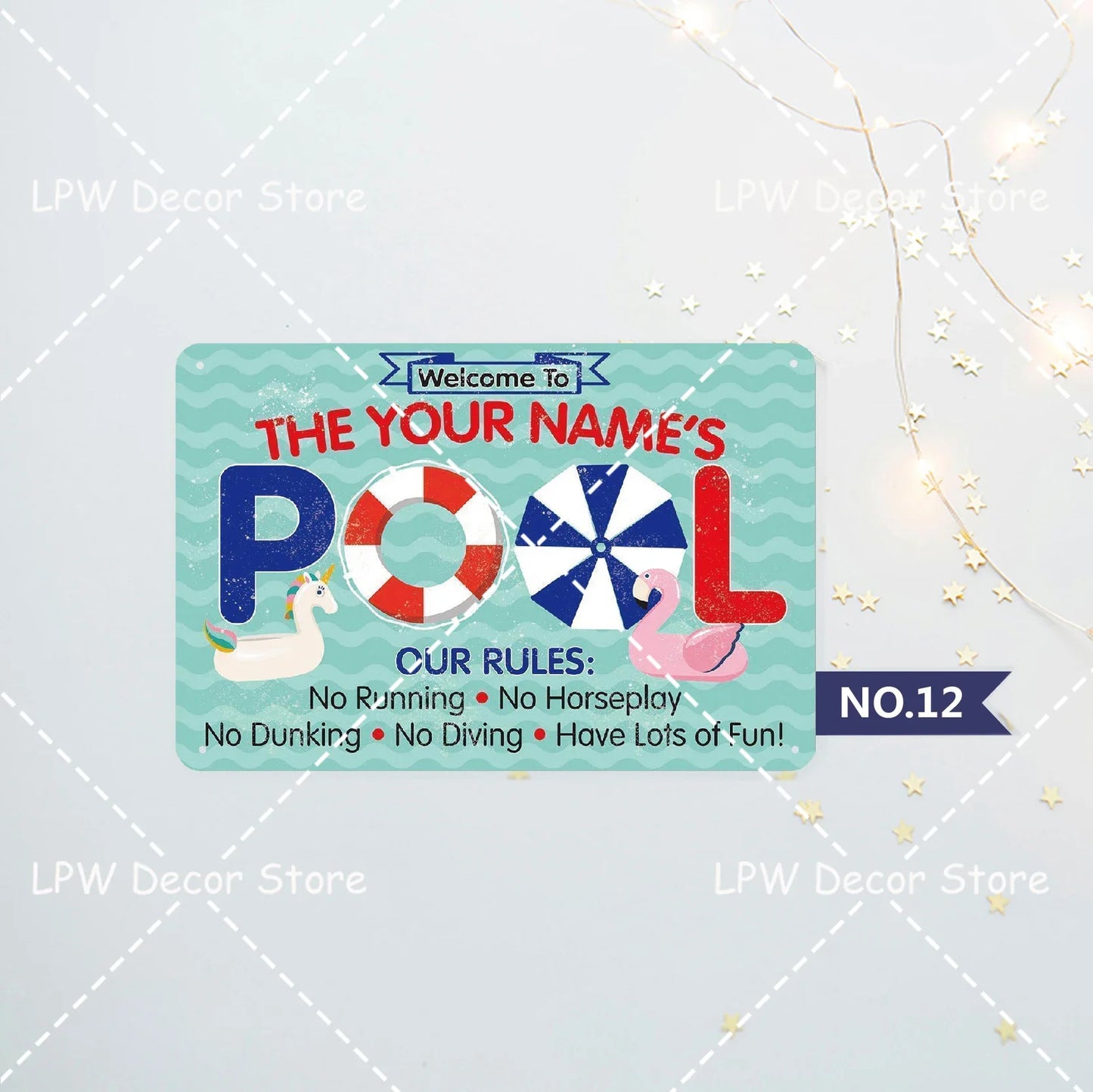 Beach Camp Swimming Pool Signs Pool Rules Metal Tin Signs Metal Posters Wall Signs For Kitchen Farm Bar Wall Decor