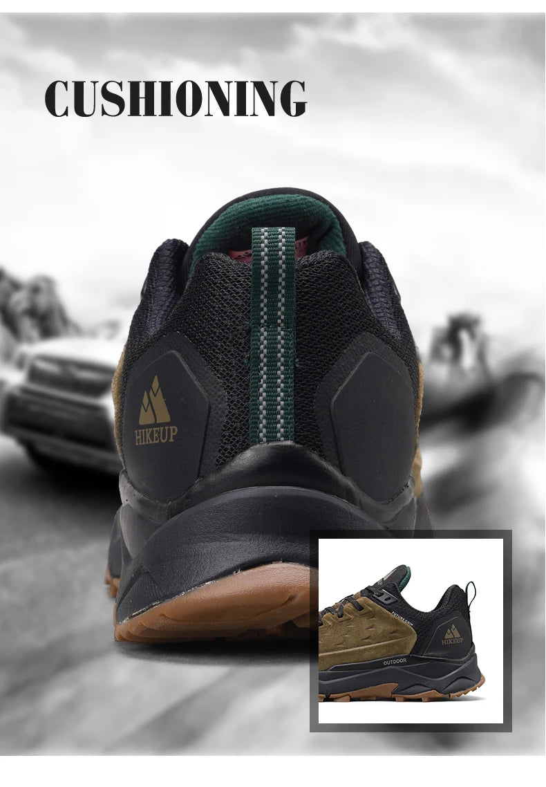 Men's Hiking Shoes Wear-resistant Non-slip Outdoor Sneaker Rock Climbing Trekking Hunting Men Sports Suede Leather