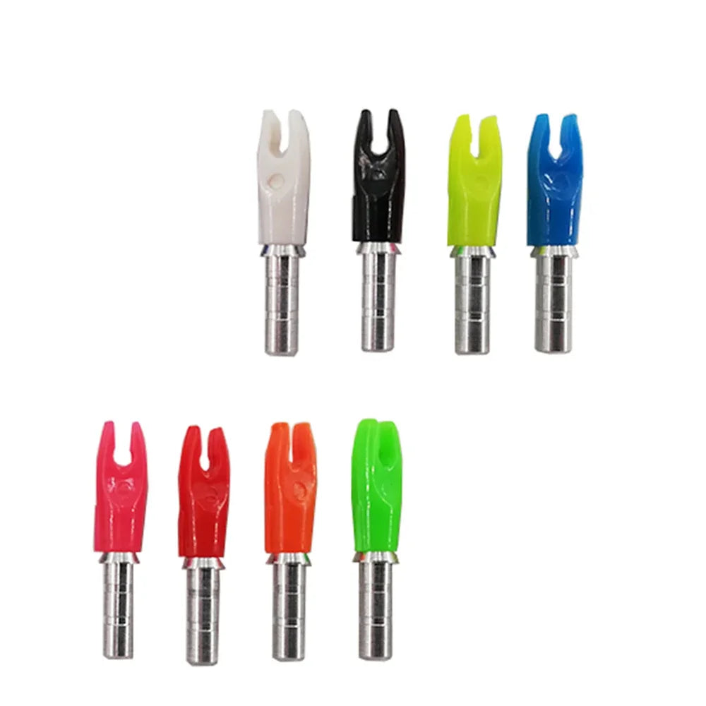 12pcs Archery Arrow Pin Nocks  ID3.2/4.2/6.2MM Carbon Arrow Shaft Compound Recurve Bow Hunting Shooting