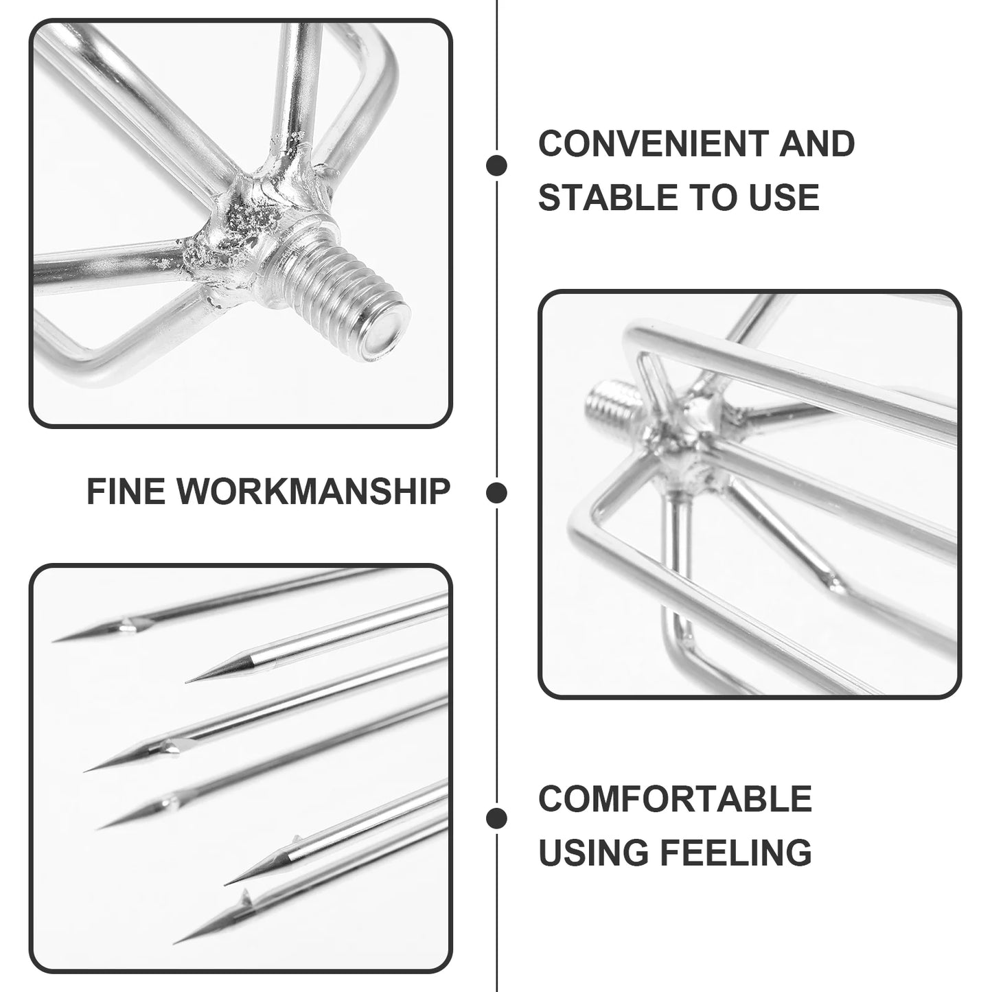 Spearing Tool Barb Fishing Outdoor Tackle Professional Spearfishing Metal Fishgig Lantern Fork