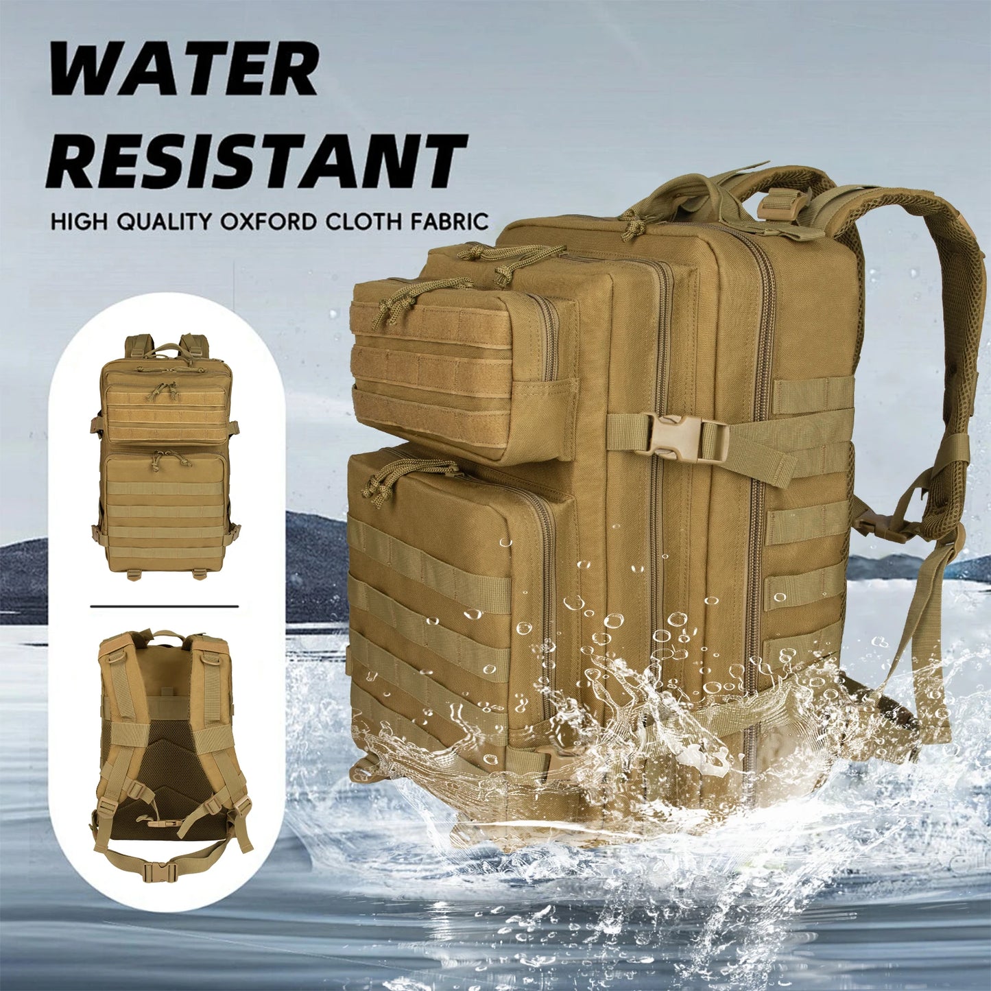 30L/45LHiking Hunting Tactical BackpackIdeal for Travel and Outdoor Activities Such as Routes,  Camping, Excursions and Hiking