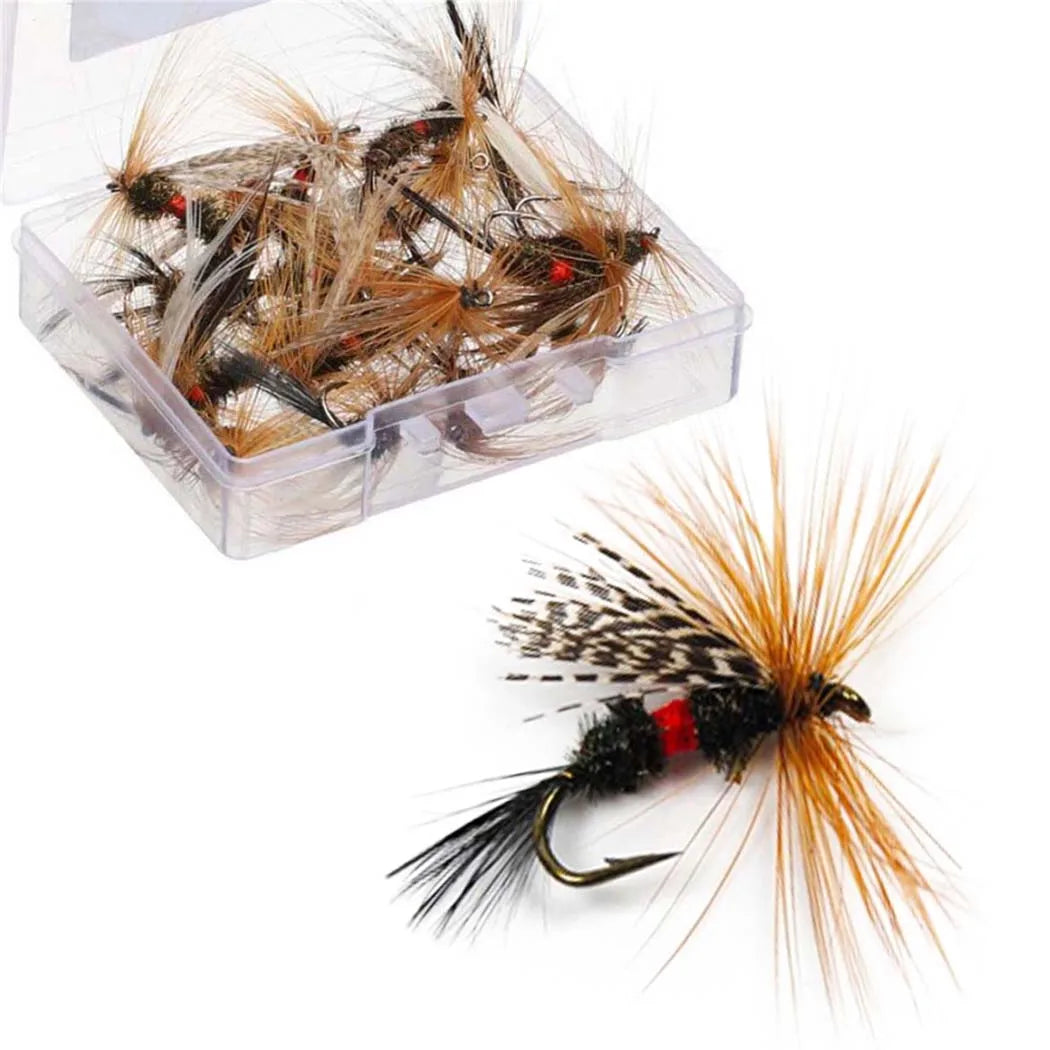 5/10/20Pcs Insects Flies Fly Fishing Lures Dragonfly Topwater Bait Dry FliesTrout Artificial Caddisfly Dries