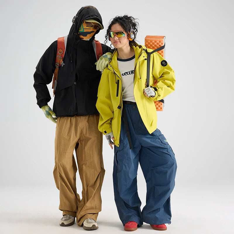 Beach Camp Outdoor Women's Waterproof Jacket Mountain Climbing Workwear Windbreaker Men Loose Fit Windproof Spring Autumn Vibe Hiking Coat