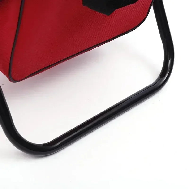Portable Folding Camping Chair with Storage Box Outdoor Camping Chairs Beach Chairs Travel Leisure Picnic Seat with Storage