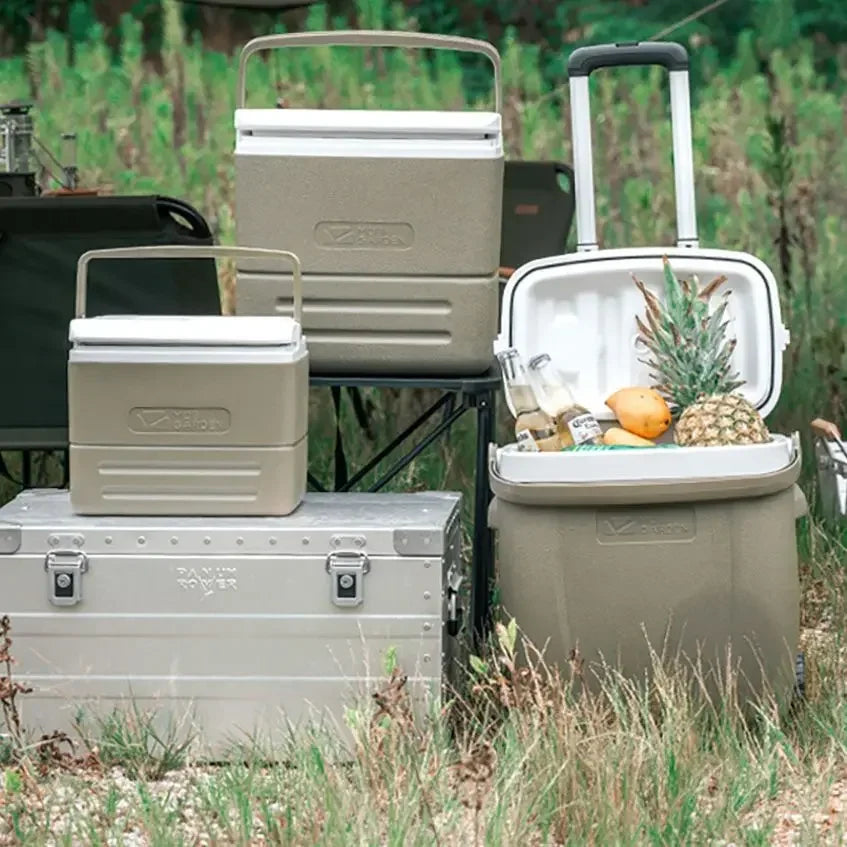 Beach Camp Camping Refrigerator Ice Box Food and Beverage Portable Outdoor Picnic Fresh Refrigerator Picnic Portable Family