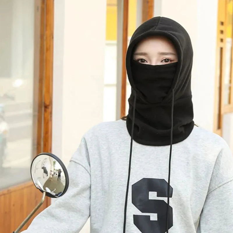 Beach Camp Winter Thermal Neck Warmer Outdoor Fleece Balaclava Scarf Skiing Face Mask Snood Hood Hat Windproof Keep Warm Cycling Cap New