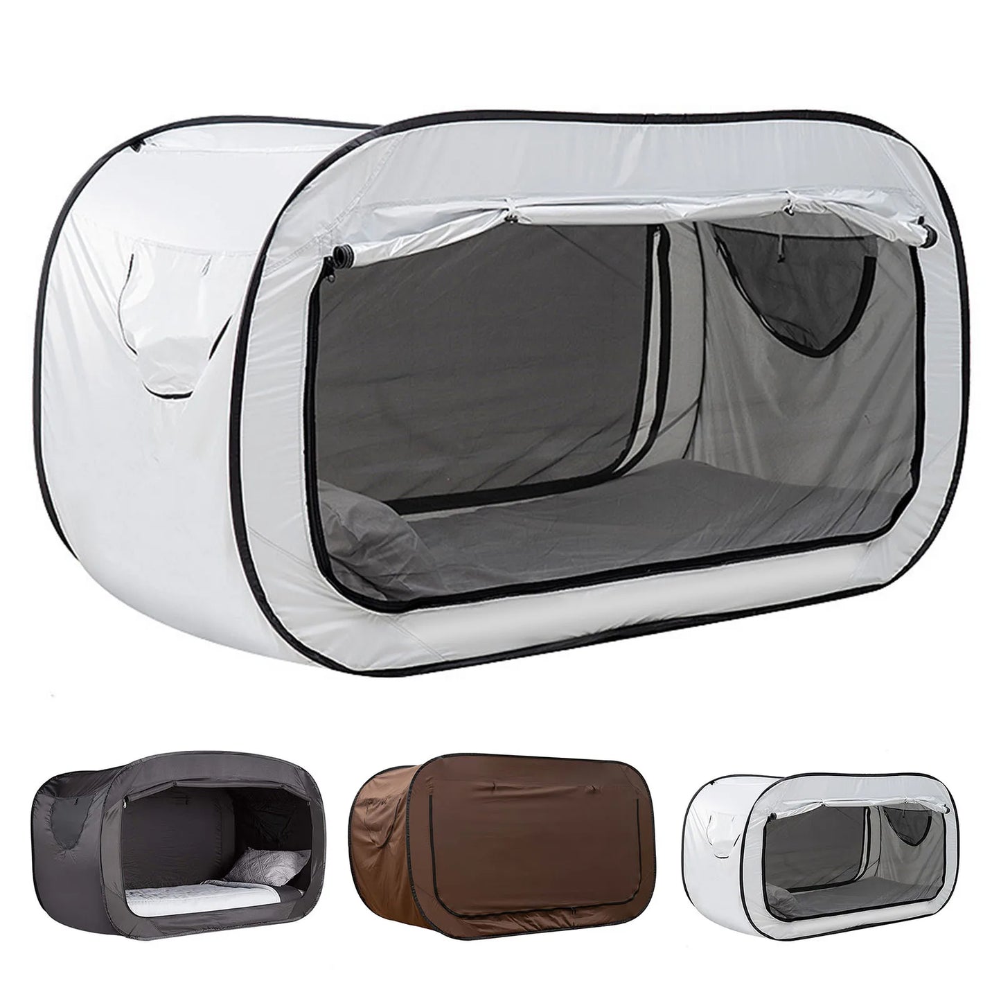 Beach Camp Outdoor Tent, Portable Bed Tent - Ideal for Camping and Dorms with a Foldable Design and Premium Polyester