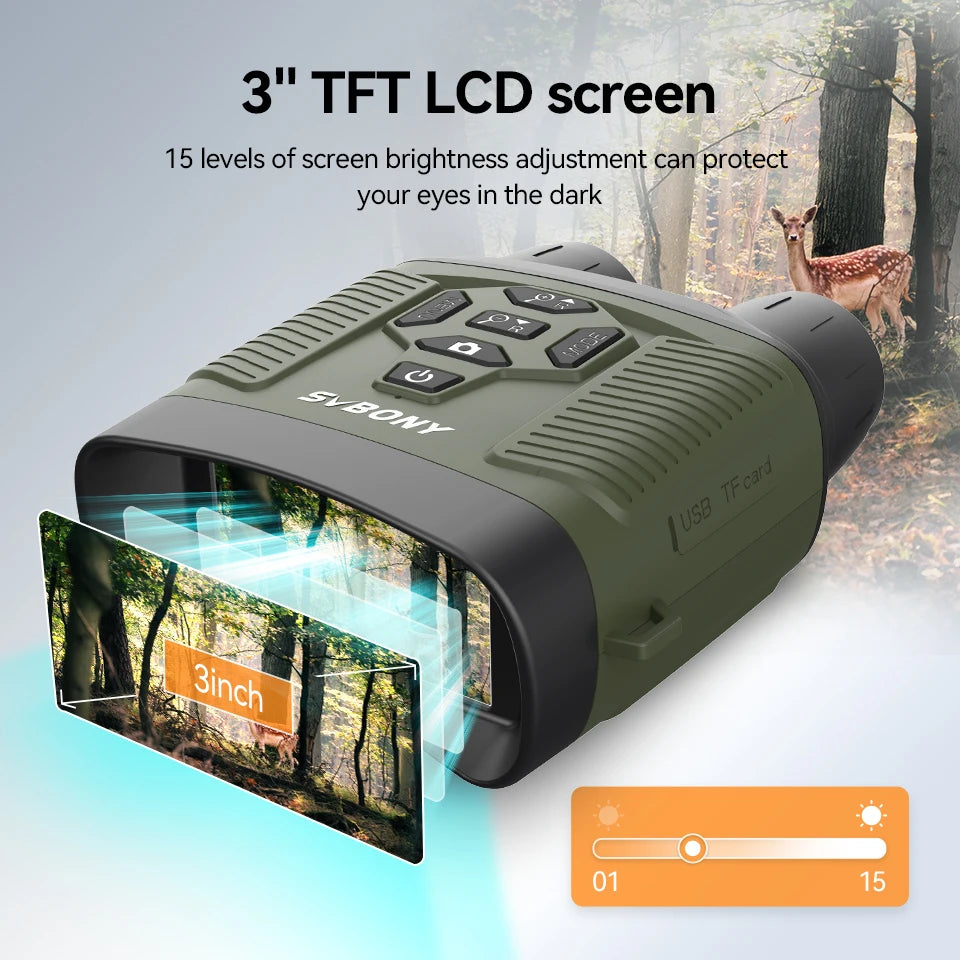 Beach Camp SX31 Zoom Digital Infrared Night Vision Binocular Telescope, for Hunting Camping Professional 4K Night Vision Device