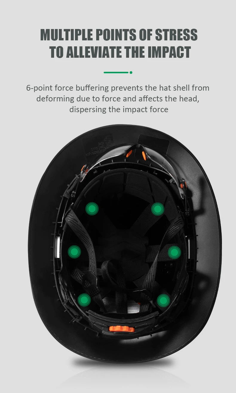 Beach Camp Cycling Helmet Construction Safety Helmet Breathable Worker Engineer Hard Hat High-altitude Operation Security Head Protection