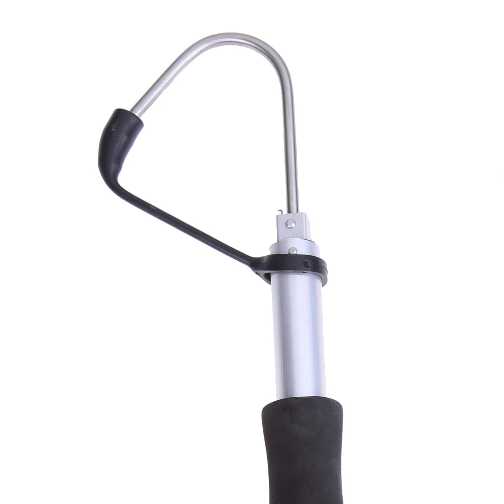 Telescopic Sea Fishing Gaff Stainless Aluminum Alloy Spear Hook Tackle