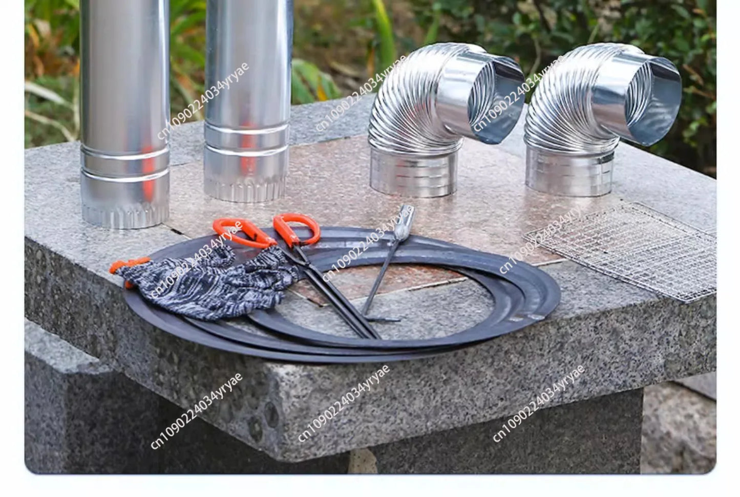Camping Fire Pits Outdoor Grill Stand Camping Furnace Heating Wood Fire Stove Household Rural Portable Brazier Stove Stand