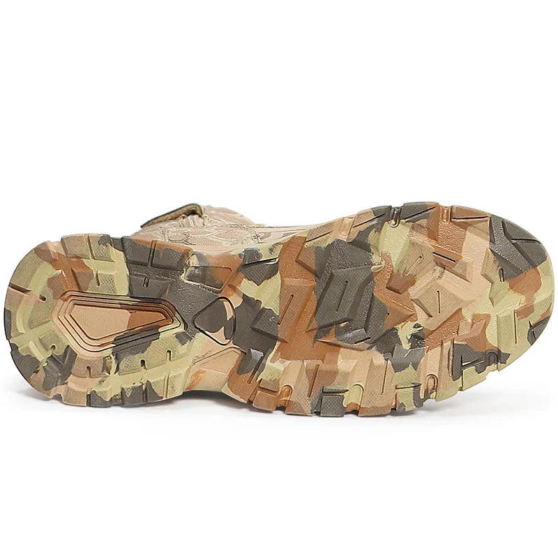 Outdoor Men's Boots High Top Python Camouflage Combat shoes Tactical Desert Boots Men Shoes Motorcycle Boot Woman