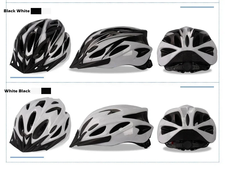 Beach Camp Cycling Safety Helmet Man Women Road Mountain Bike Helmet Outdoor Bicycle Skateboard Scooter Integrally-Molded Ultralight Helmet