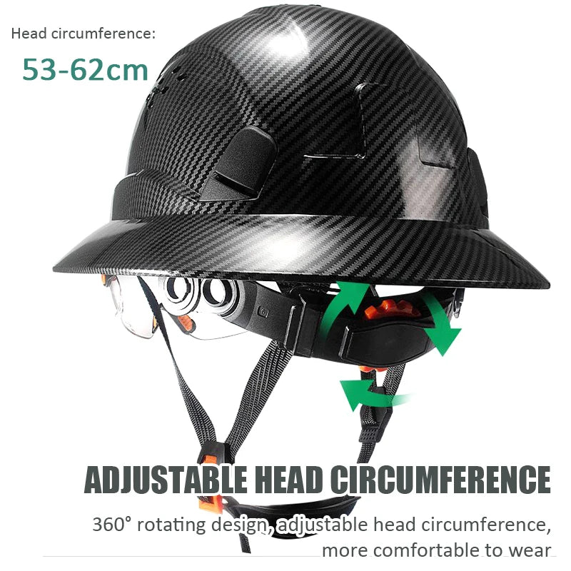 Beach Camp Cycling Helmet Construction Safety Helmet Breathable Worker Engineer Hard Hat High-altitude Operation Security Head Protection