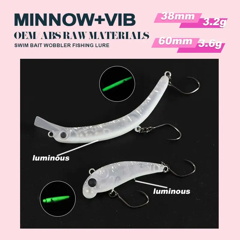 Trout fishing lures fishing supplies Artificial bait Minnow Vib Wobbler trout area sea fishing lure fishing lures saltwater