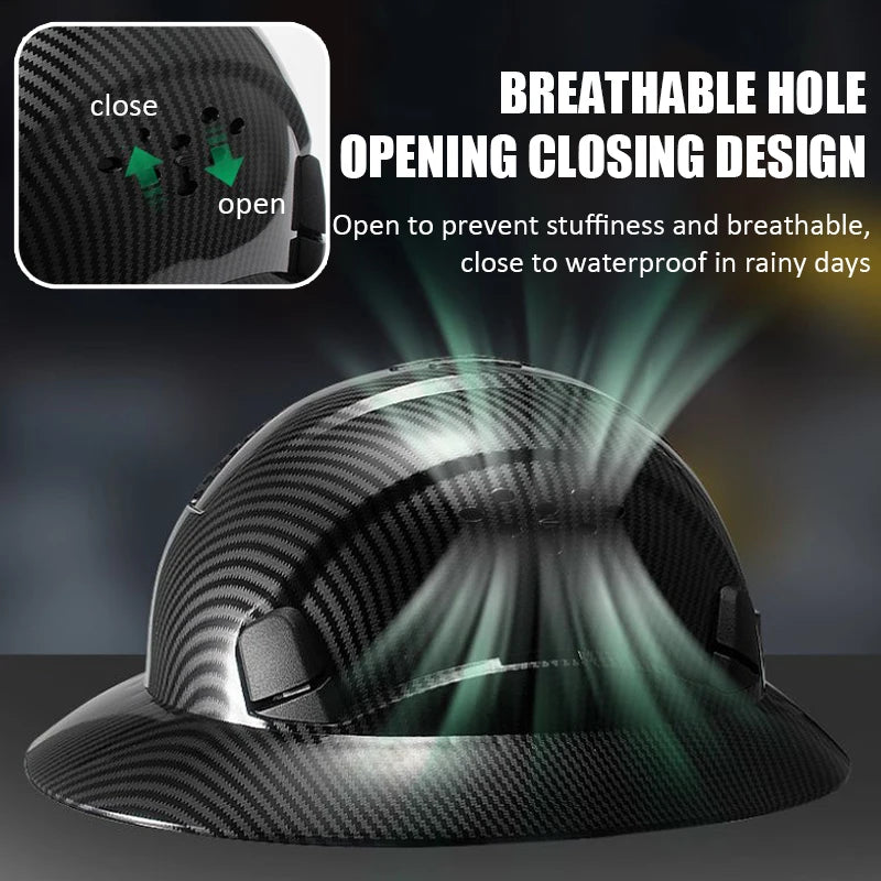 Beach Camp Cycling Helmet Construction Safety Helmet Breathable Worker Engineer Hard Hat High-altitude Operation Security Head Protection