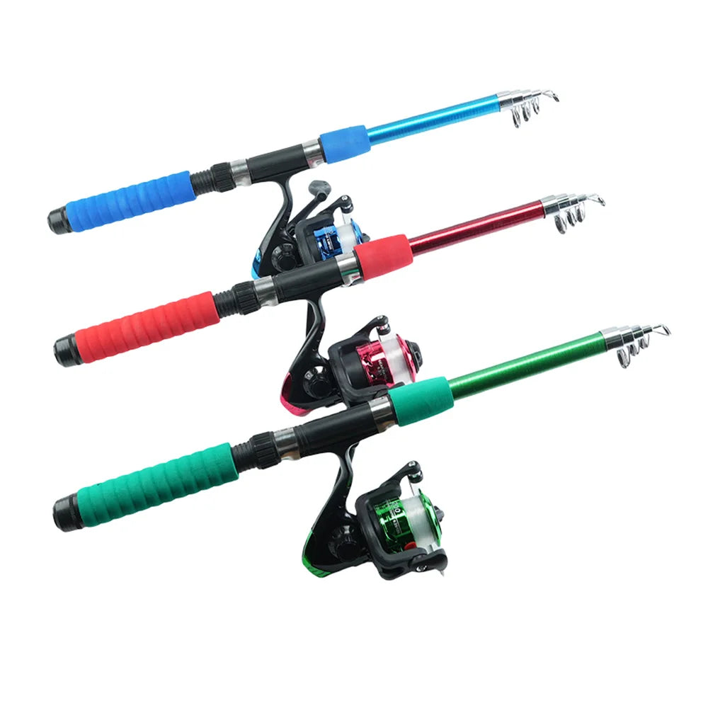 Fishing set 1.8m fishing rod and fishing wheel Fish float bait set Telescopic rod rotary fishing wheel saltwater Fresh water