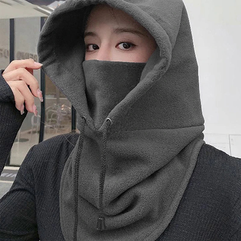 Beach Camp Winter Thermal Neck Warmer Outdoor Fleece Balaclava Scarf Skiing Face Mask Snood Hood Hat Windproof Keep Warm Cycling Cap New