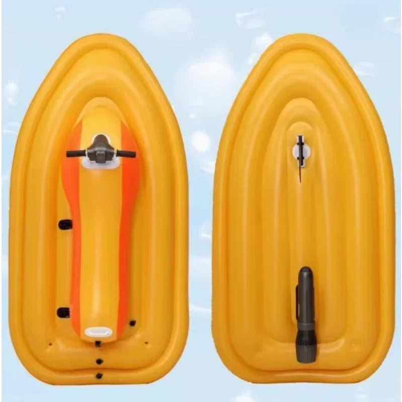 Beach Camp Electric Motorized Jet Ski Boat Water Floating Motor Boat With Electric Propeller Motor Inflatable