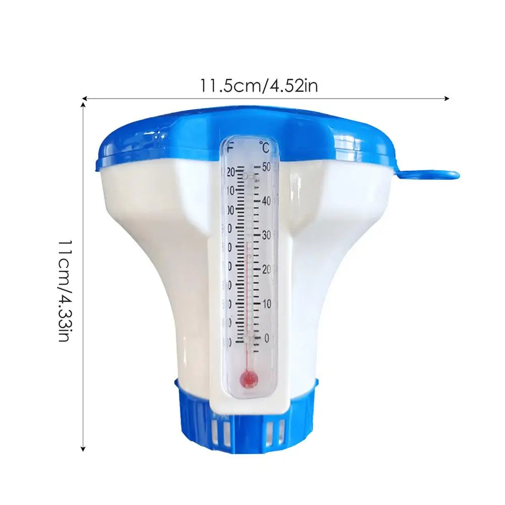 Beach Camp 5 Inch Swimming Pool Cleaning Accessories Floating Sterilizer Chemical Chlorine Dispenser Automatic Dosing Tablets
