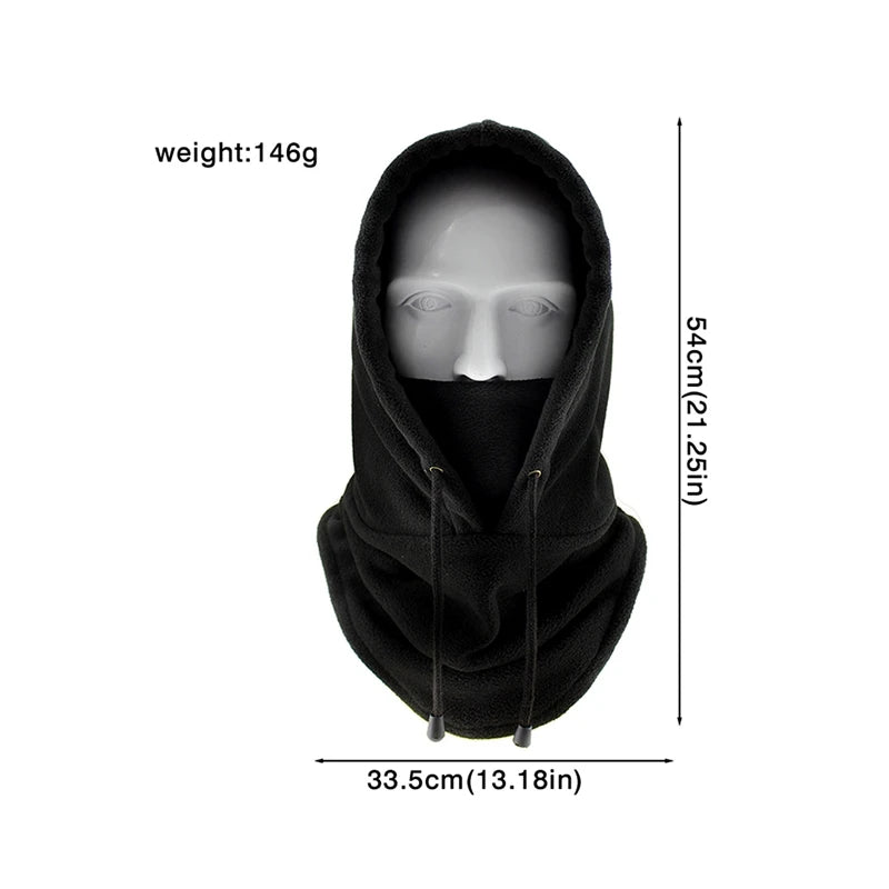 Beach Camp Winter Thermal Neck Warmer Outdoor Fleece Balaclava Scarf Skiing Face Mask Snood Hood Hat Windproof Keep Warm Cycling Cap New