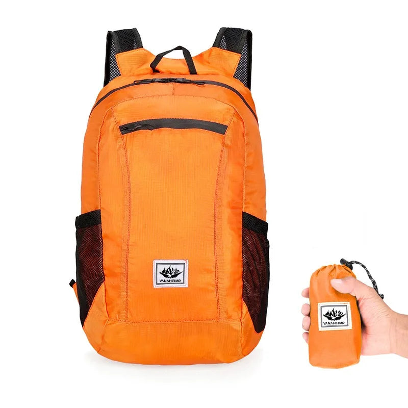 Beach Camp Hiking Daypack, Water Resistant Lightweight Packable Backpack for Travel Camping Outdoor