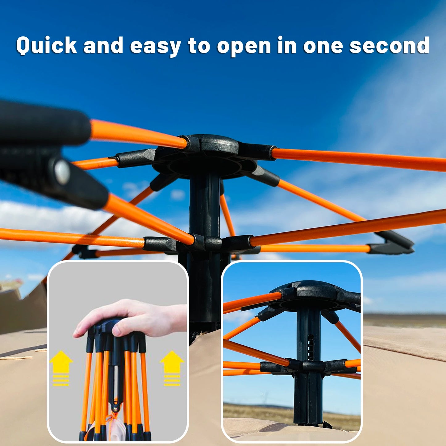 Beach Camp Outdoor Automatic Quick-opening Tent Automatic Rainproof Sunshine-proof Tent Fishing Beach Sunshine Shelter 4 person tents