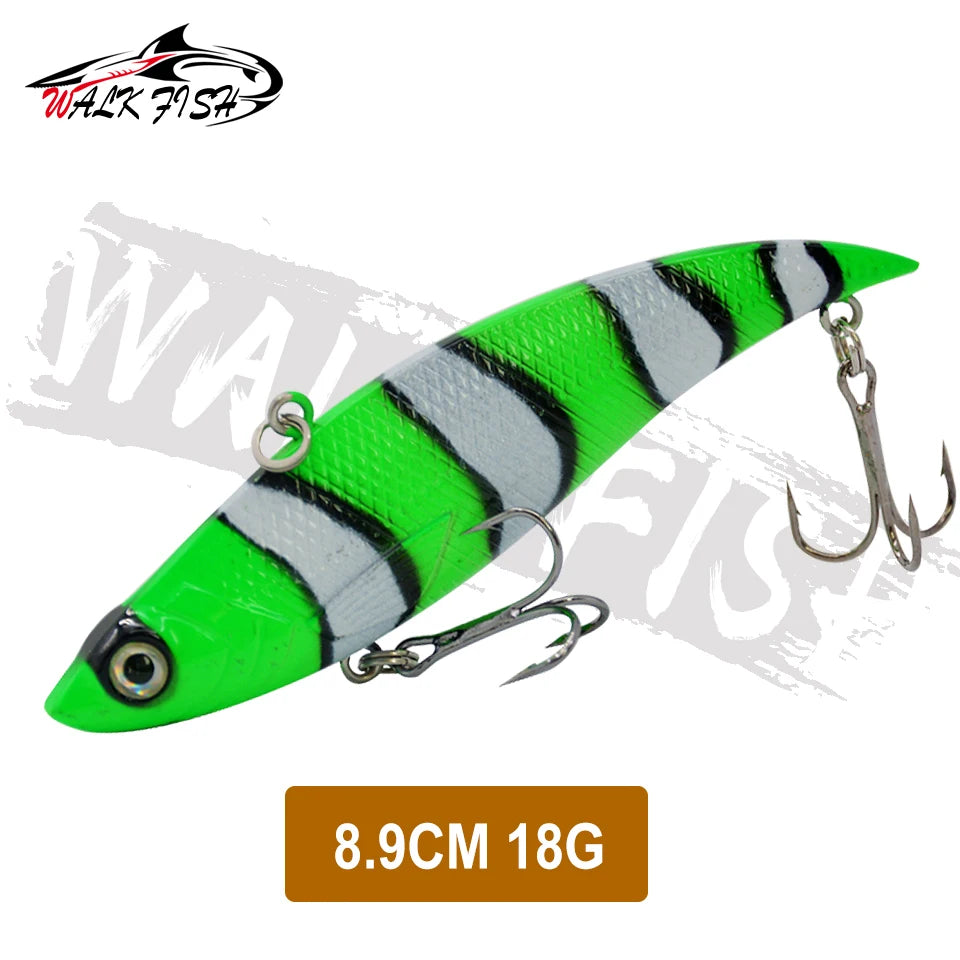 WALK FISH  Sinking Vibration Fishing Lure 10g 14g 18g 22g Hard bait Artificial VIB Winter Ice Fishing Pike Bait Tackle Isca Pech