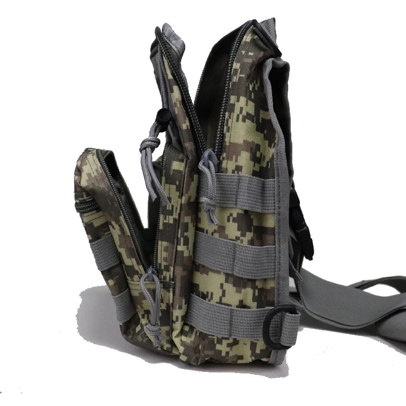 Men's outdoor crossbody bag, hiking camping equipment, hiking sports travel backpack, shoulder bag