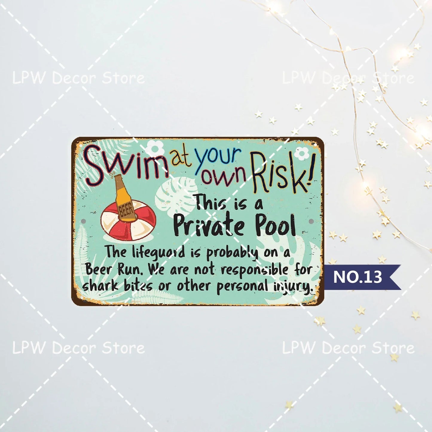 Beach Camp Swimming Pool Signs Pool Rules Metal Tin Signs Metal Posters Wall Signs For Kitchen Farm Bar Wall Decor