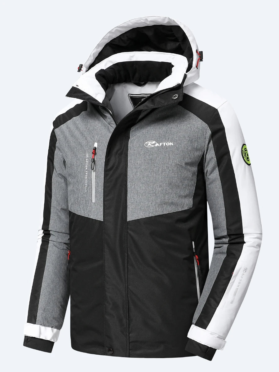 Beach Camp -22F Men 2025 Winter New Outdoor Snow Warm Parkas Jacket Coat Men's Outwear Premium Casual Hat Waterproof Thick Fleece Parkas