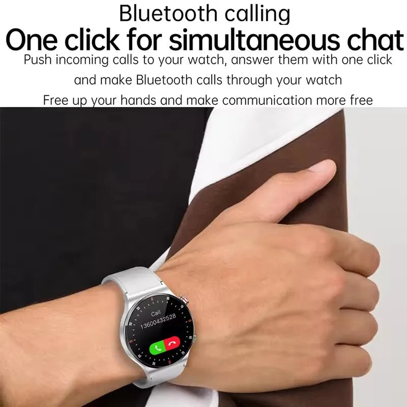 Beach Camp 2025 NFC Bluetooth Call Smart Watch Men Full Screen GPS Sports Bracelet Waterproof ECG Health Monitor SmartWatch for IOS Android