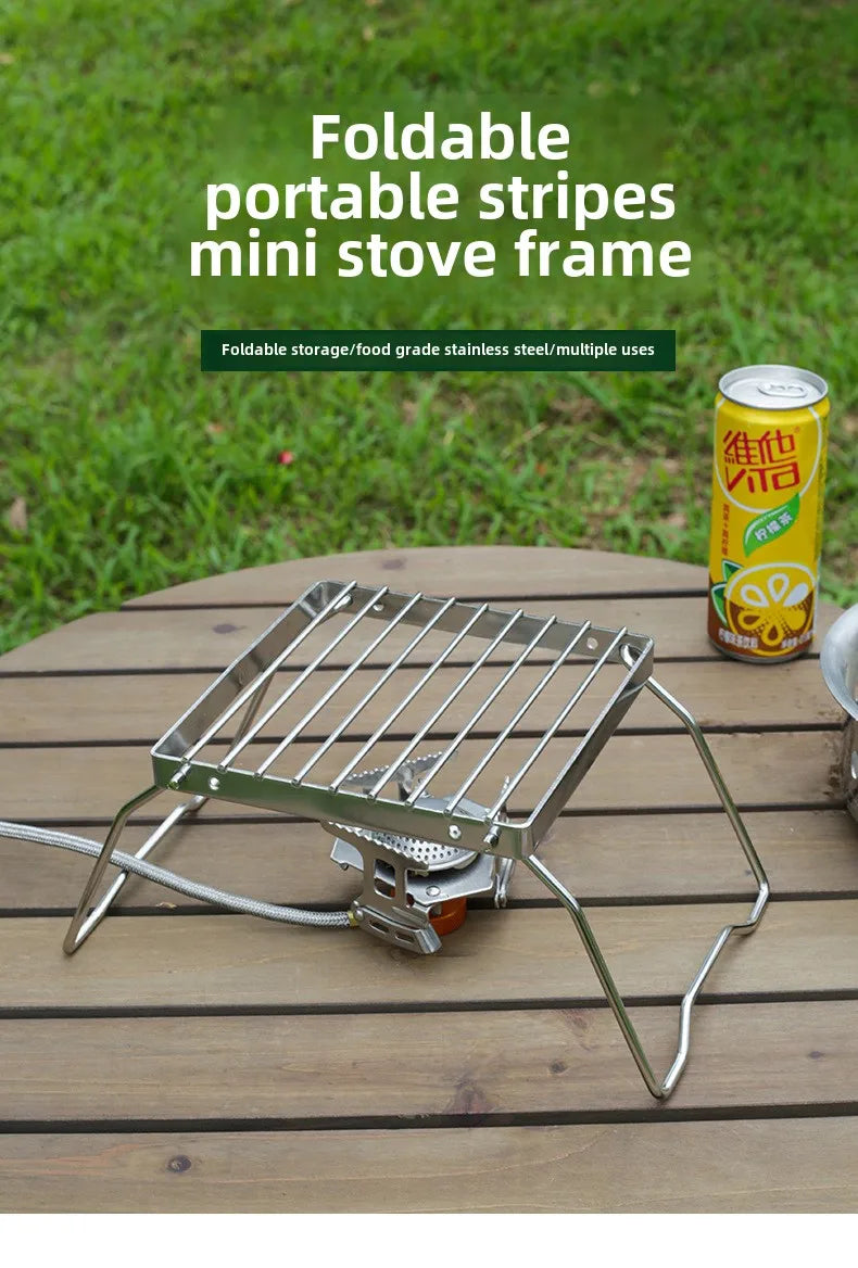 Folding Campfire Grill Stainless Steel Portable Multifunctional High Temperature Corrosion Resistance Outdoor Camping