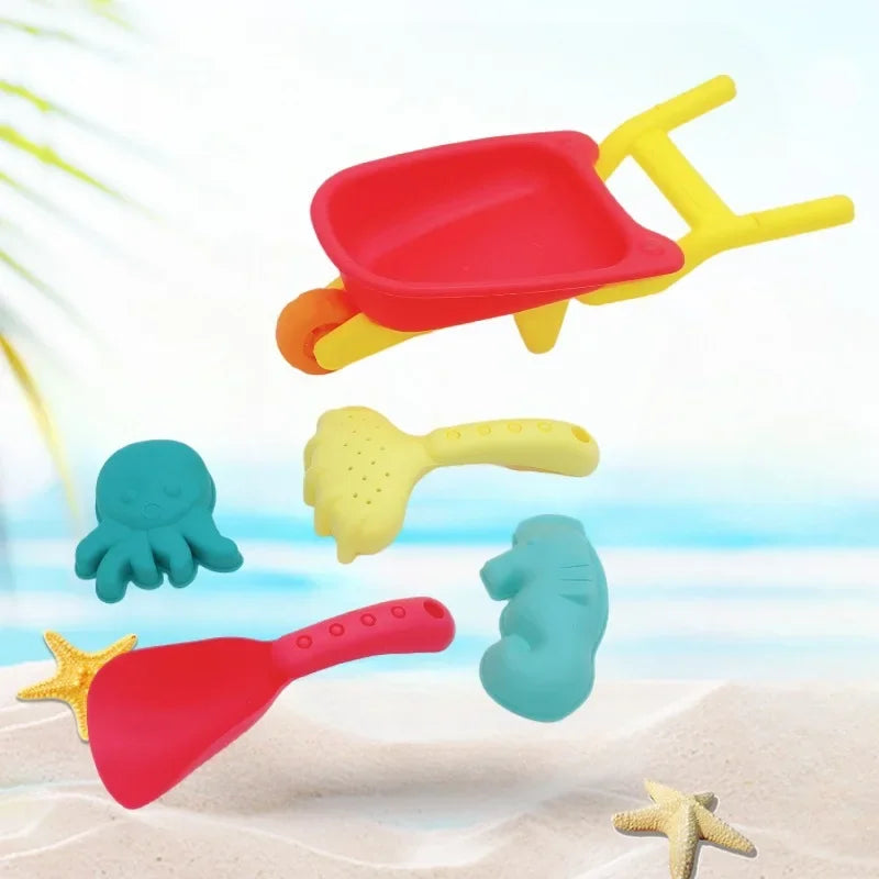 Beach Sand Play Set for Kids Shovel Molds Outdoor Toys for Family Summer Beach Trips Winter Snow Activities Nature Exploration