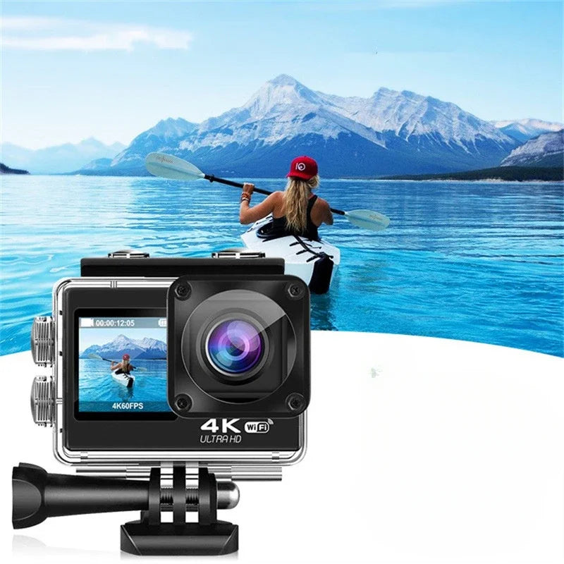 Beach Camp Diving Action Camera 4k Go Pro Bike Digital Cameras Mini Photo Consumer Electronics
