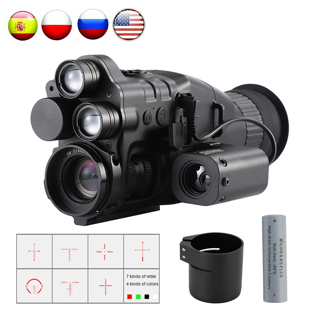 Beach Camp CY789 Night Vision Scope 1920p HD Night Vision Riflescope Monocular 940nm Infrared Hunting Night Vision Sight Cameras
