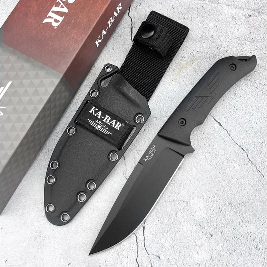 Beach Camp Straight Knife Nylon Fiber Handle Blade Wilderness Survival, Hunting, Combat, Cutting, Multi-functional Knives