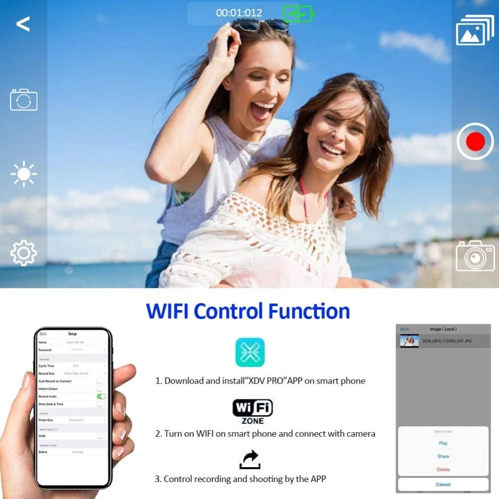 Beach Camp 6K 60FPS Professional Camcorder for Photography 64MP WiFi Livestream Webcam Video Cameras 18X Digital Zoom YouTube Vlog Recorder