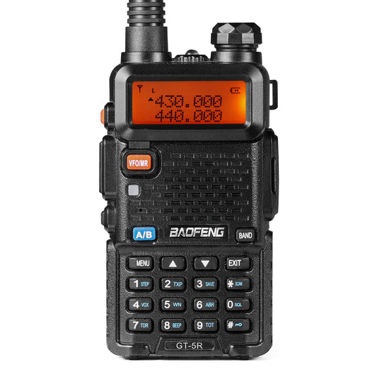 Beach Camp GT-5R Handheld Ham radio, Walkie Talkies for Adults, FCC Compliant, Black