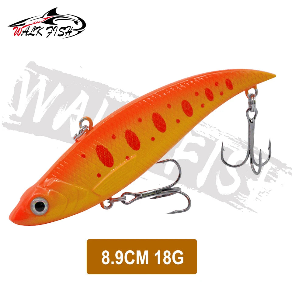 WALK FISH  Sinking Vibration Fishing Lure 10g 14g 18g 22g Hard bait Artificial VIB Winter Ice Fishing Pike Bait Tackle Isca Pech