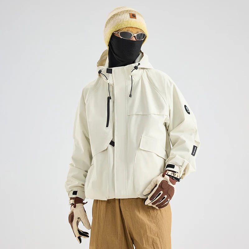 Beach Camp Outdoor Women's Waterproof Jacket Mountain Climbing Workwear Windbreaker Men Loose Fit Windproof Spring Autumn Vibe Hiking Coat