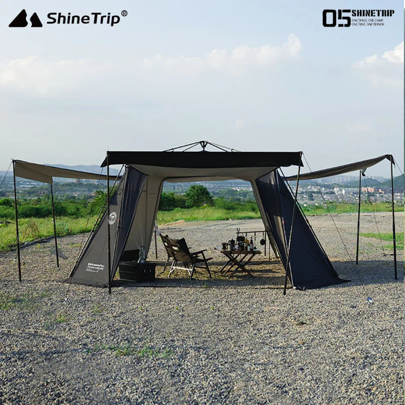 Beach Camp Camping Tent Silver Plated Canopy Extra Large Quick Setup Sunproof Camping Auto Dome Waterproof