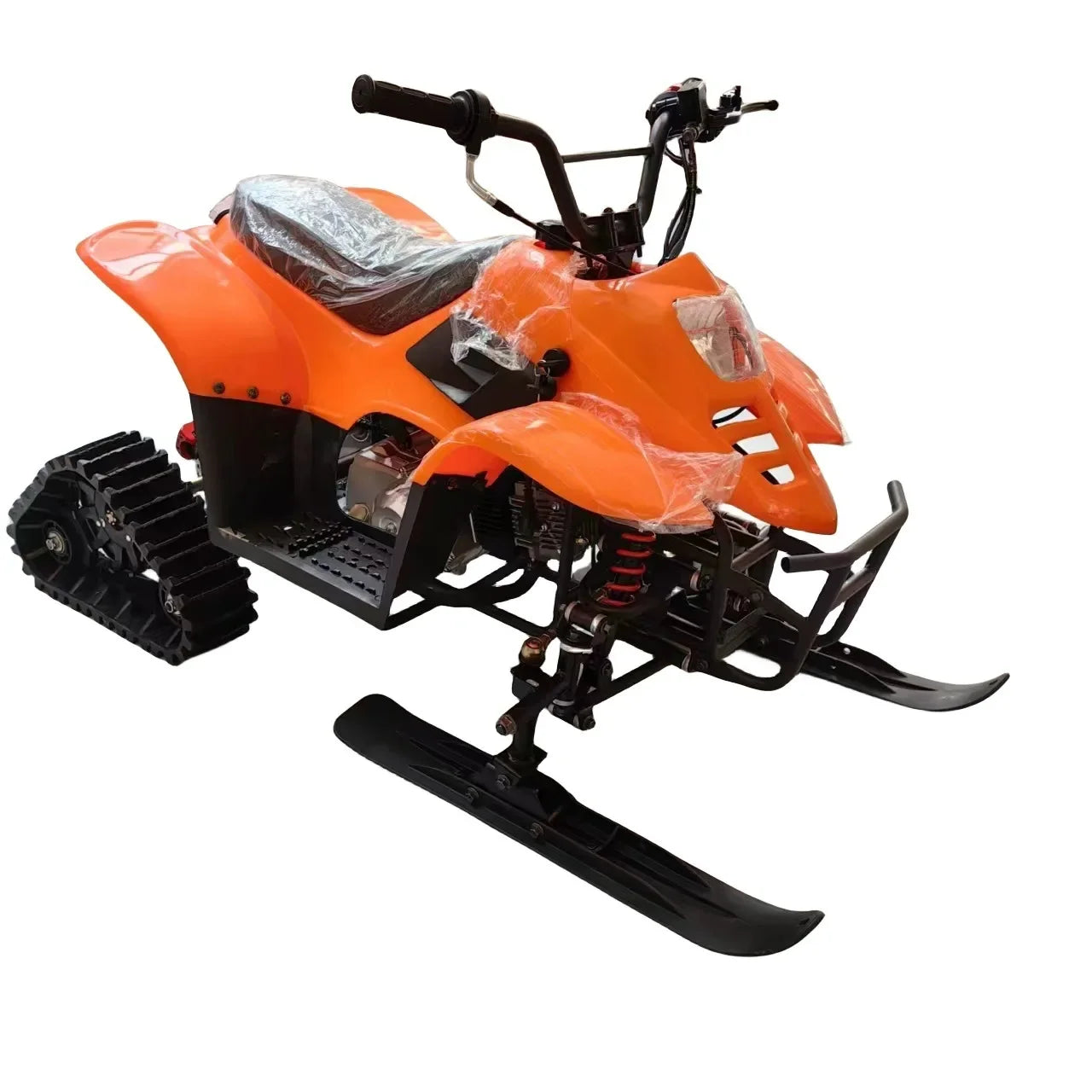 Beach Camp Snow Mobile 1700*600*500mm Track Snow Vehicle Tracked Wheeled 110CC Automatic (No Reverse Gear) 50KM/H For Children
