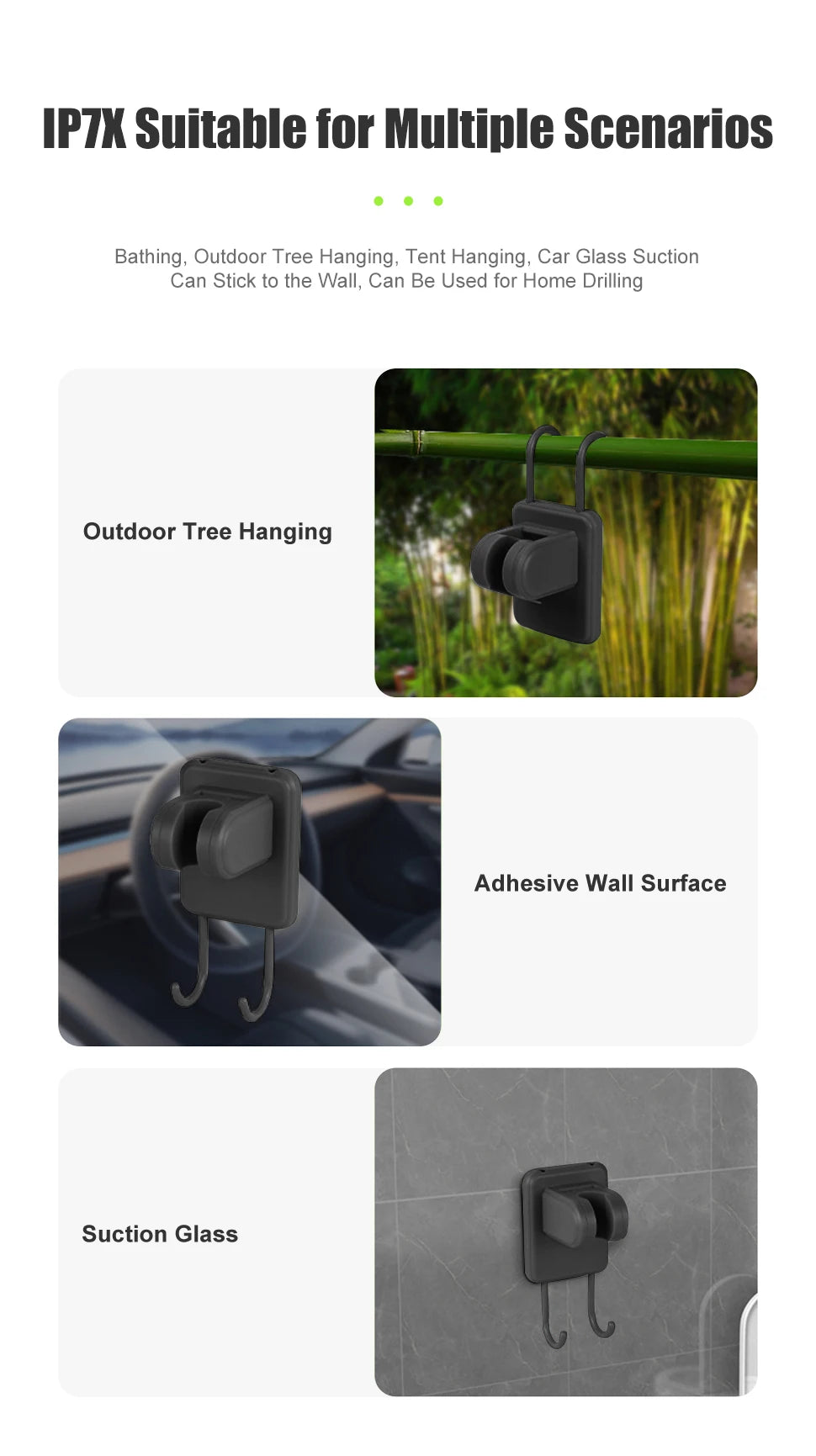 Beach Camp Portable Camping Shower Pump 6000mAh Rechargeable Camping Shower with Intelligent LED Display Waterproof Shower Kit