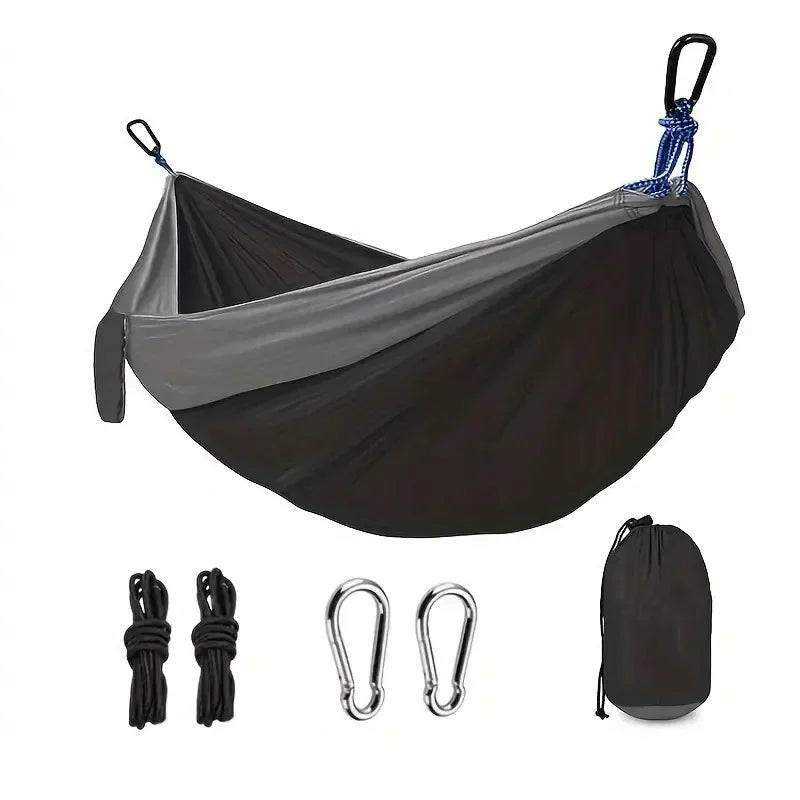 Beach Camp Camping Hammock Lightweight Portable Double Hammock with Tree Straps Camping Gear for Outside Hiking Beach Backpack Travel