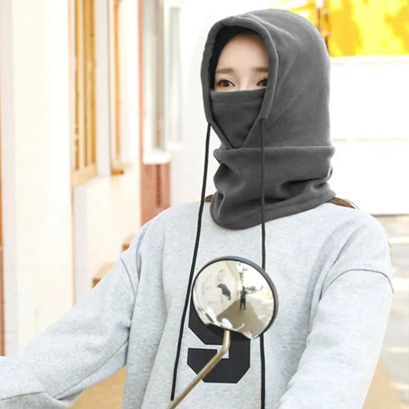 Beach Camp Winter Thermal Neck Warmer Outdoor Fleece Balaclava Scarf Skiing Face Mask Snood Hood Hat Windproof Keep Warm Cycling Cap New