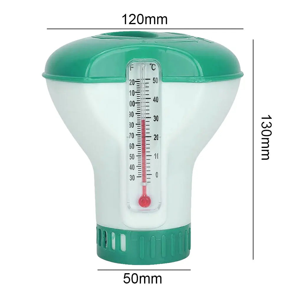 Solar Pool Chlorine Floater with Light Chlorine Tablet Floater Glow In The Dark Chlorine Floating Water Cleaner for Pool Hot Tub