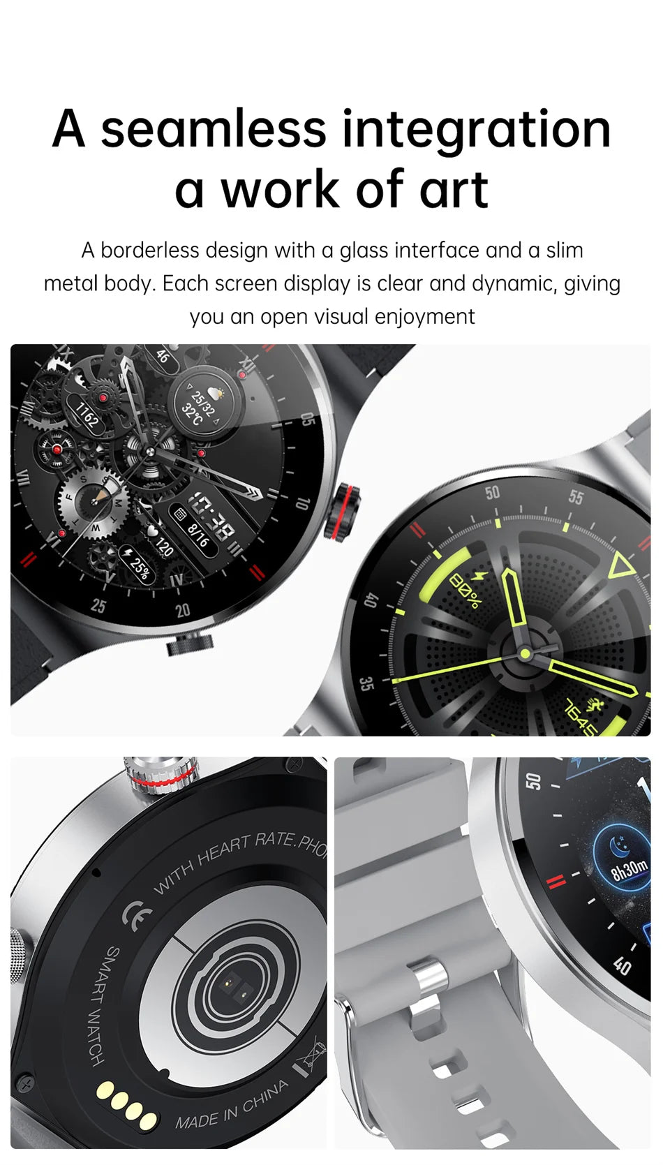Beach Camp 2025 NFC Bluetooth Call Smart Watch Men Full Screen GPS Sports Bracelet Waterproof ECG Health Monitor SmartWatch for IOS Android